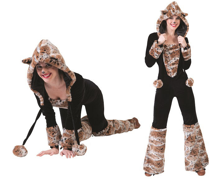 déguisement de léopard des neiges femme taille s/m