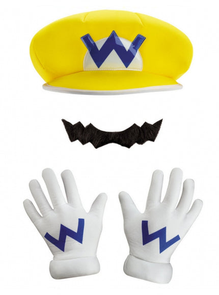 Casquette et moustache de Wario adulte