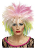 Perruque années 80 multicoloree femme