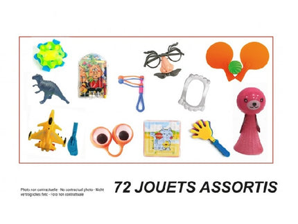 lot de 72 jouets kermesse 12 modèles (idéal pour pinatas)