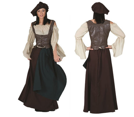 déguisement de paysanne femme taille s/m