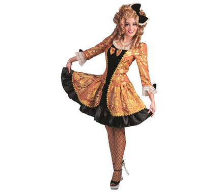 robe sexy baroque marie-christina orange femme taille l