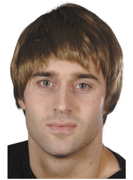 Perruque courte et marron pour enfant