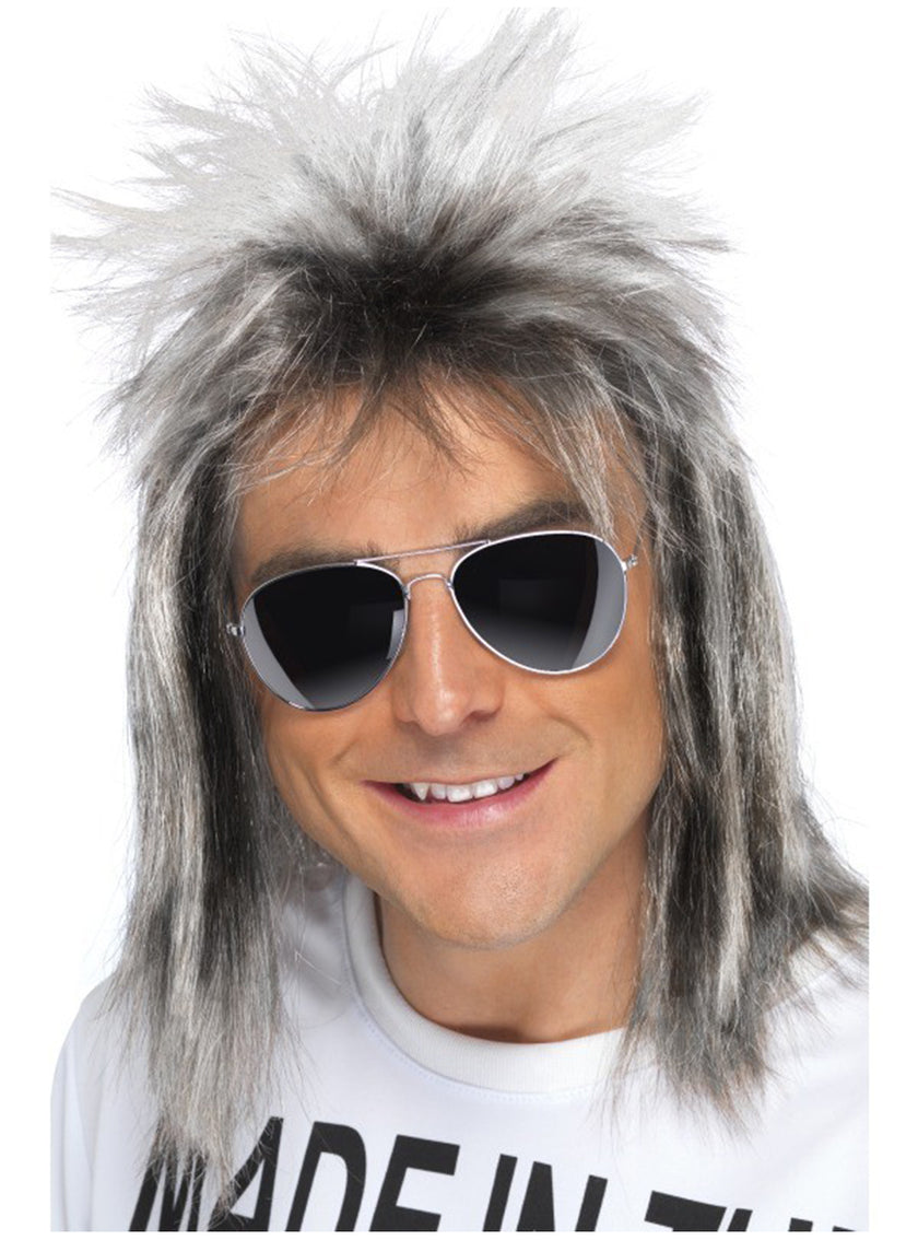 Perruque blond cendré coupe mulet