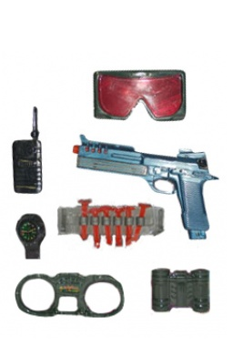 set accessoires militaire 7pcs