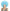 Perruque afro bleue géante adulte