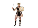 déguisement viking gaulois ragna 4pcs femme taille l