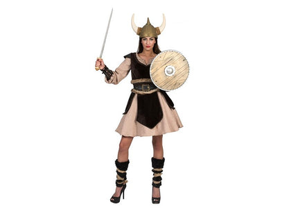 déguisement viking gaulois ragna 4pcs femme taille xl
