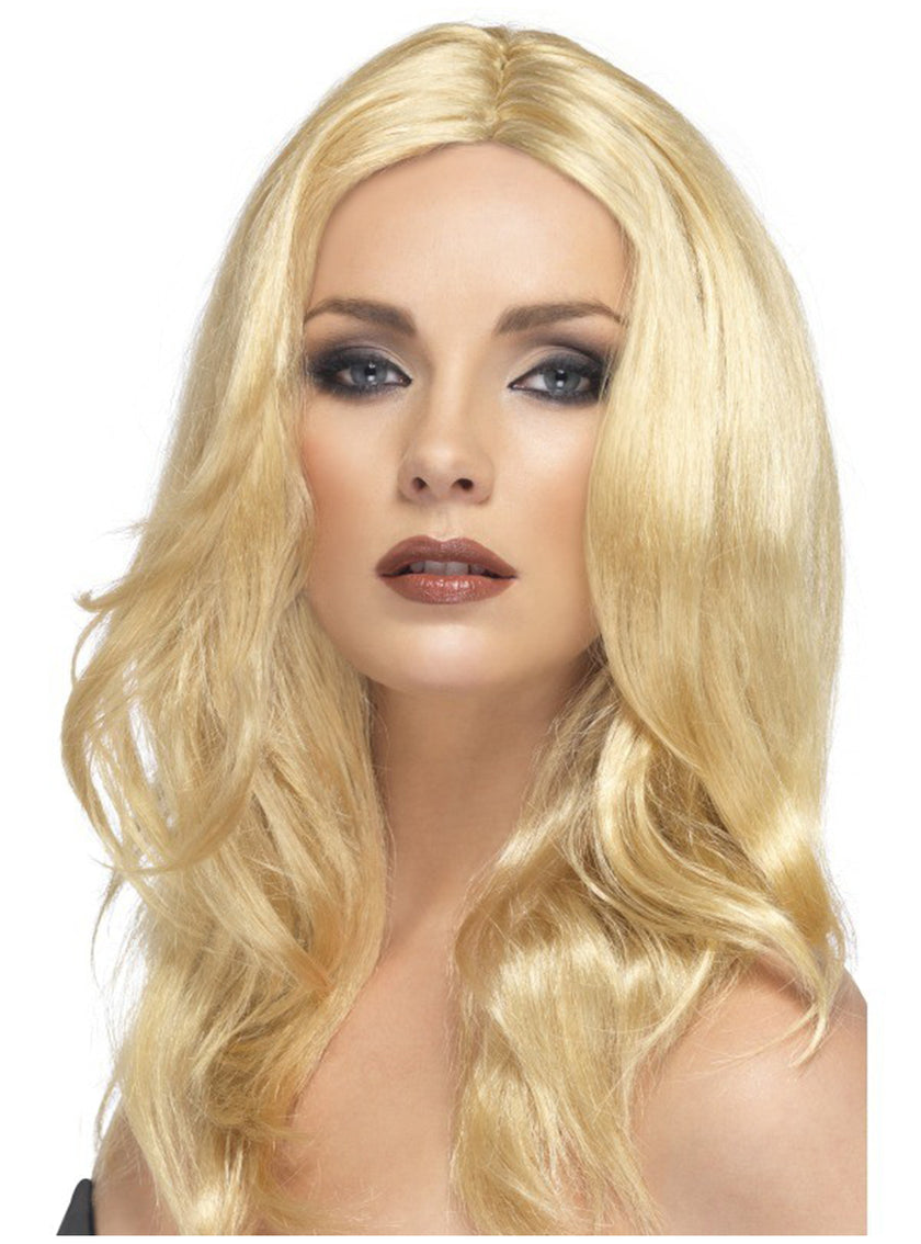 Perruque blonde platine femme