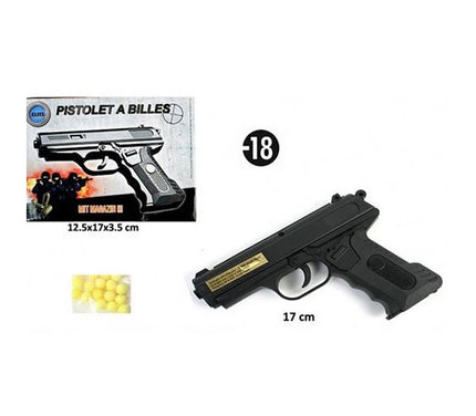 pistolet à billes 17cm et 40 billes