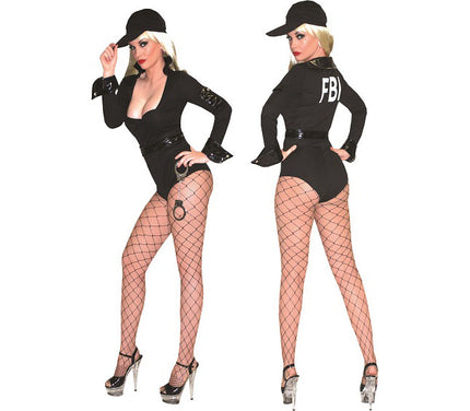 body policière f.b.i adulte taille xs