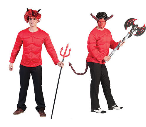 t-shirt musclé diable rouge