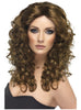 Perruque glamour marron
