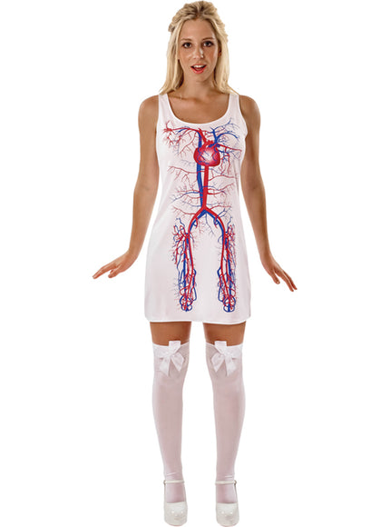 Déguisement système circulatoire femme