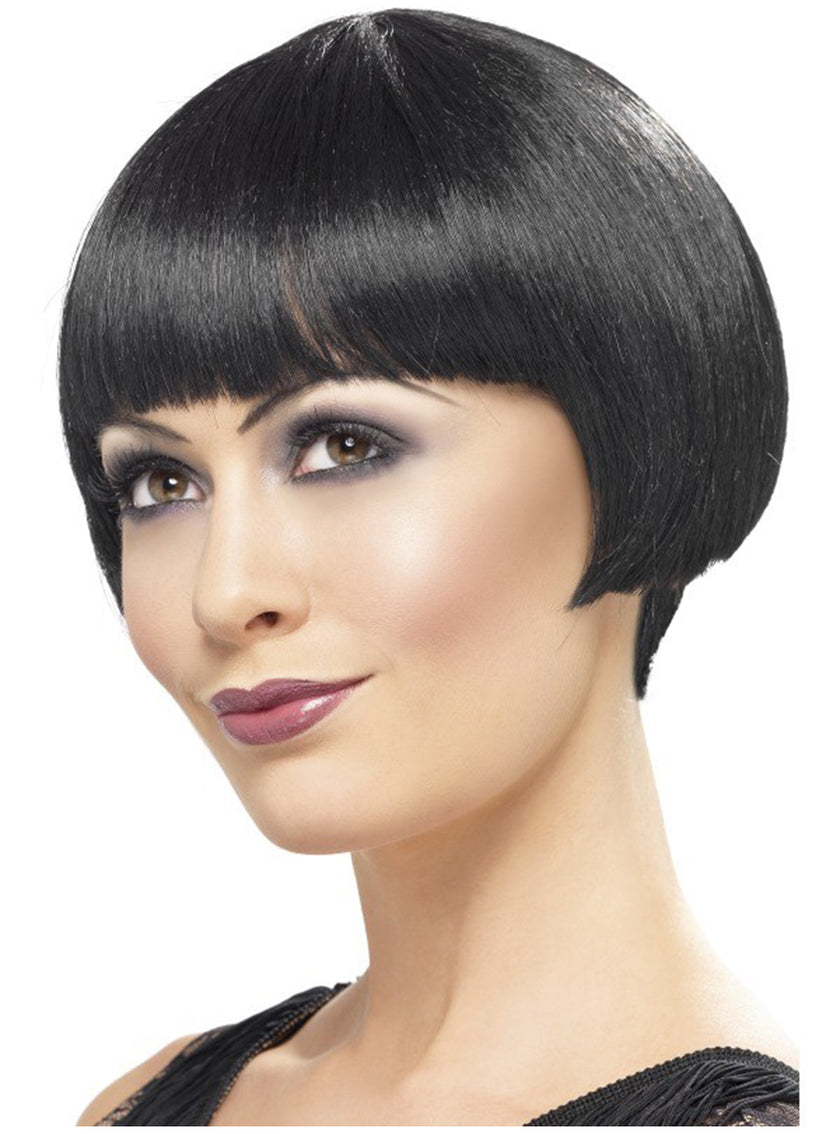 Perruque courte aux carrées pour fille des années 20