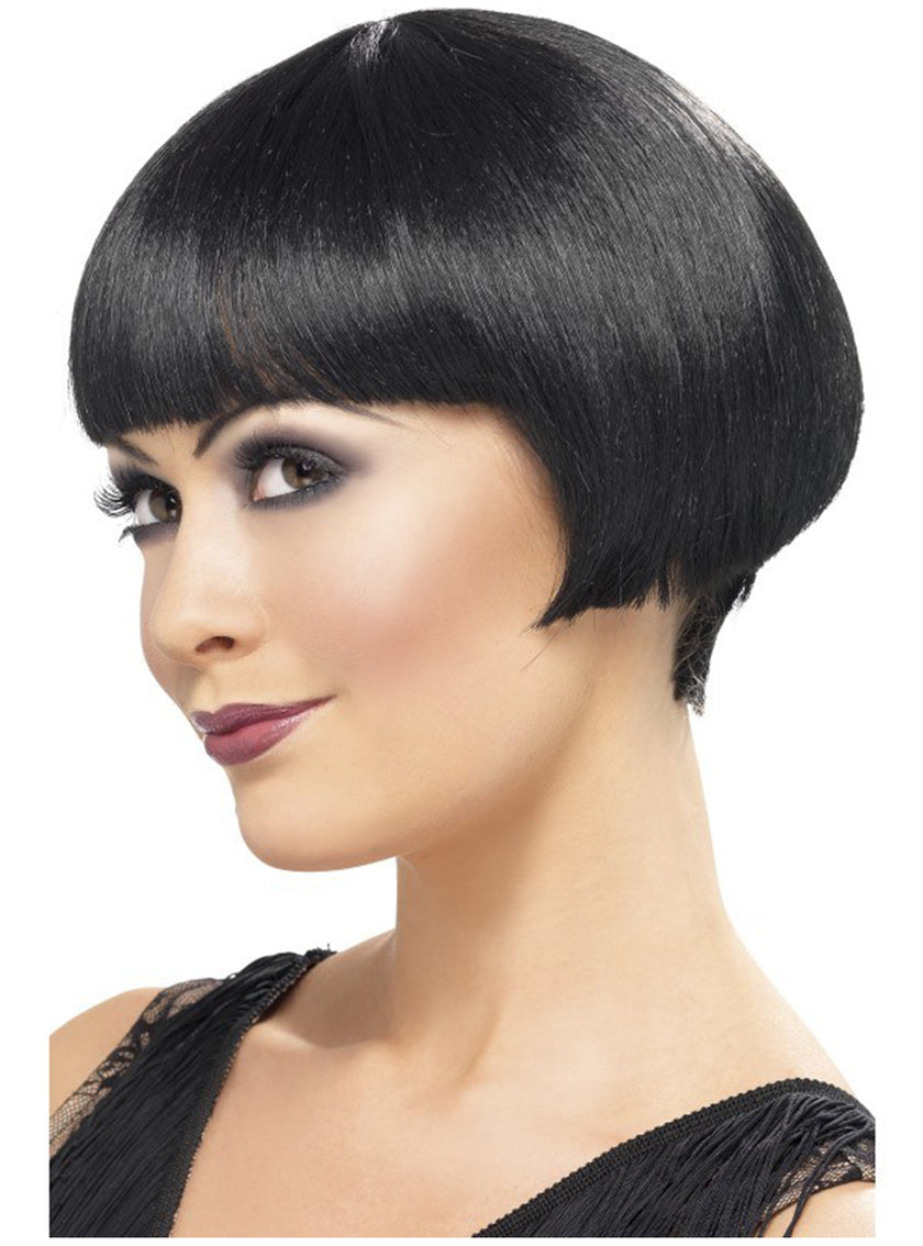 Perruque courte aux carrées pour fille des années 20