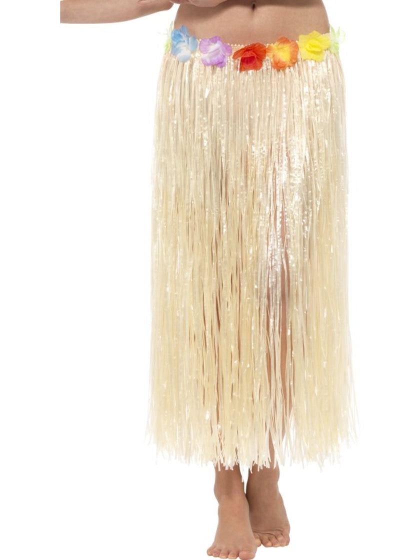 Jupe hawaïenne Hula avec fleurs adulte