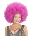 Perruque afro violette géante adulte