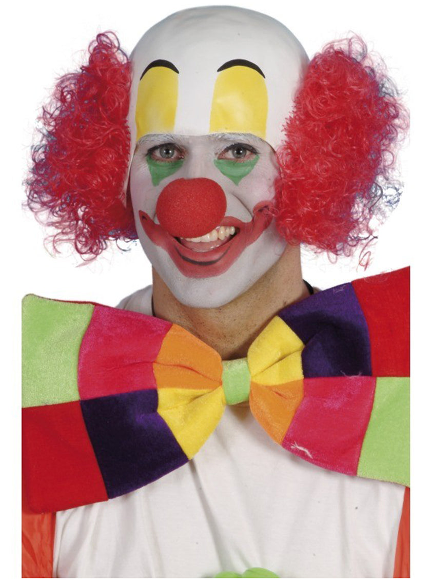 Perruque de clown au crâne rasé