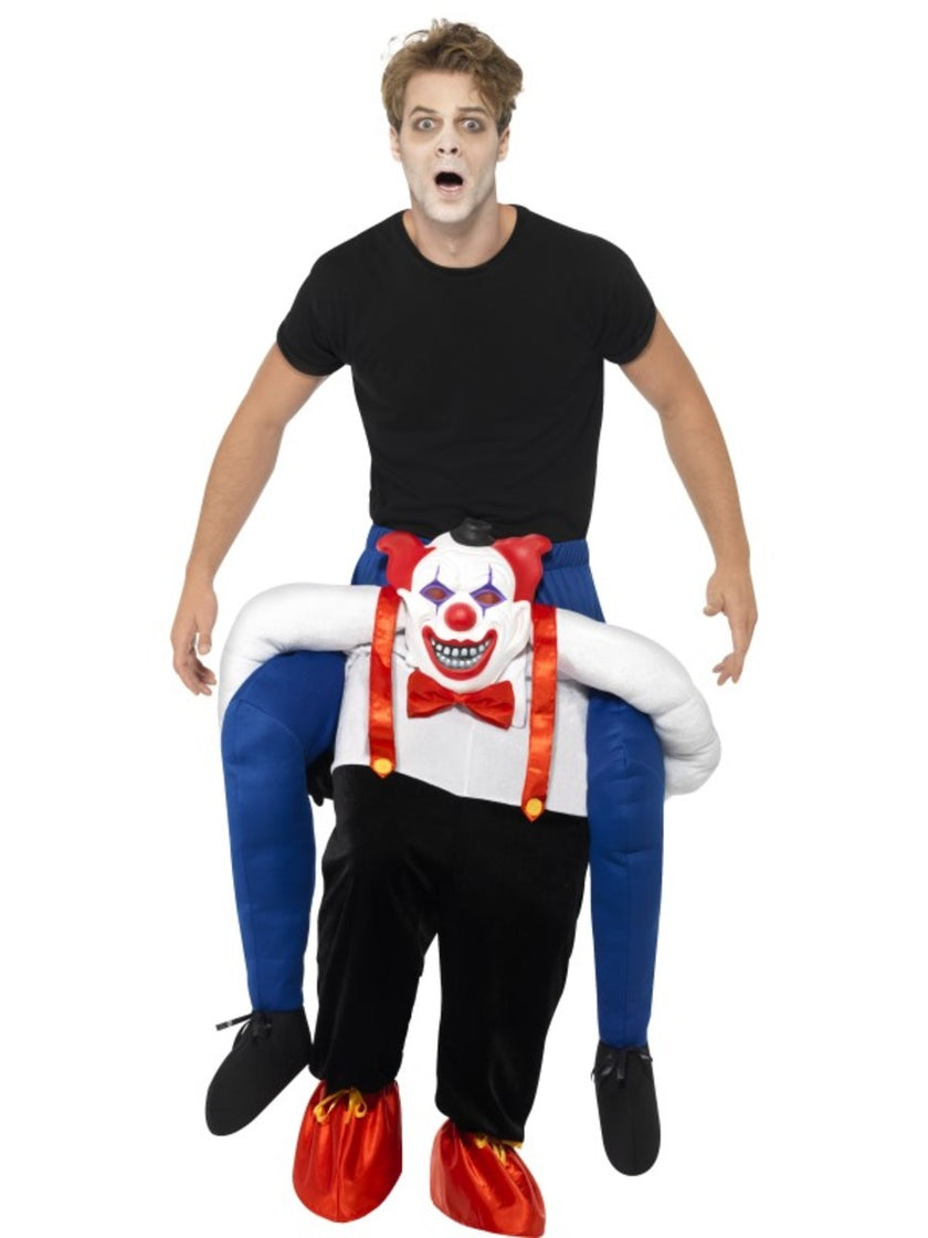 Déguisement clown sinistre porte-moi adulte