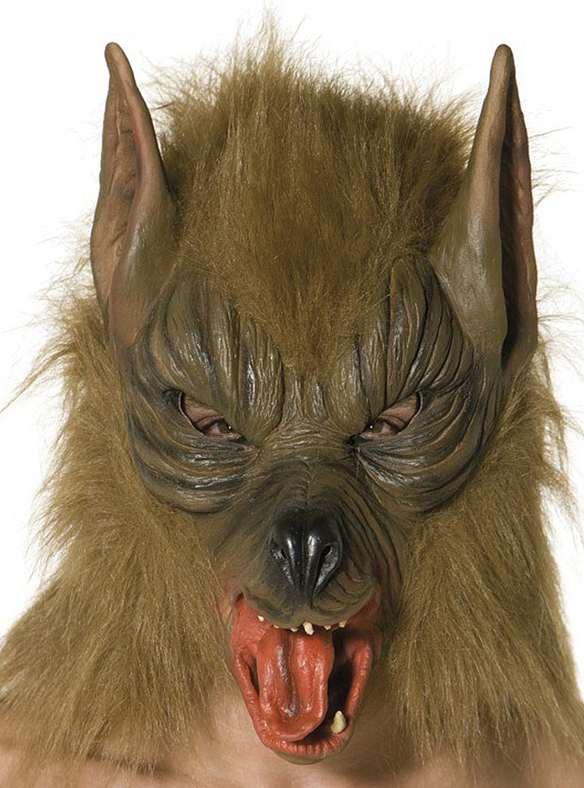 Masque de loup marron
