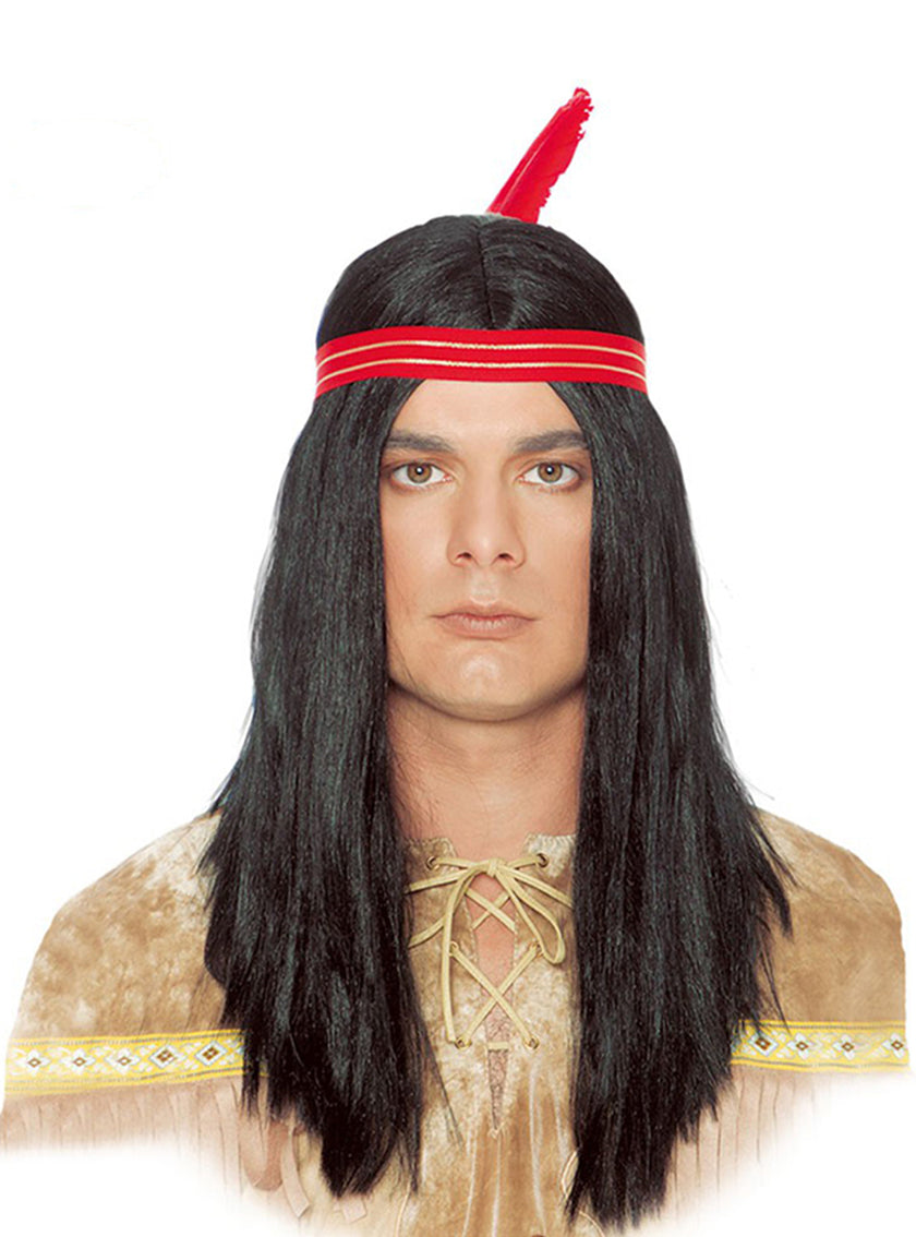 Perruque d'indien et plume
