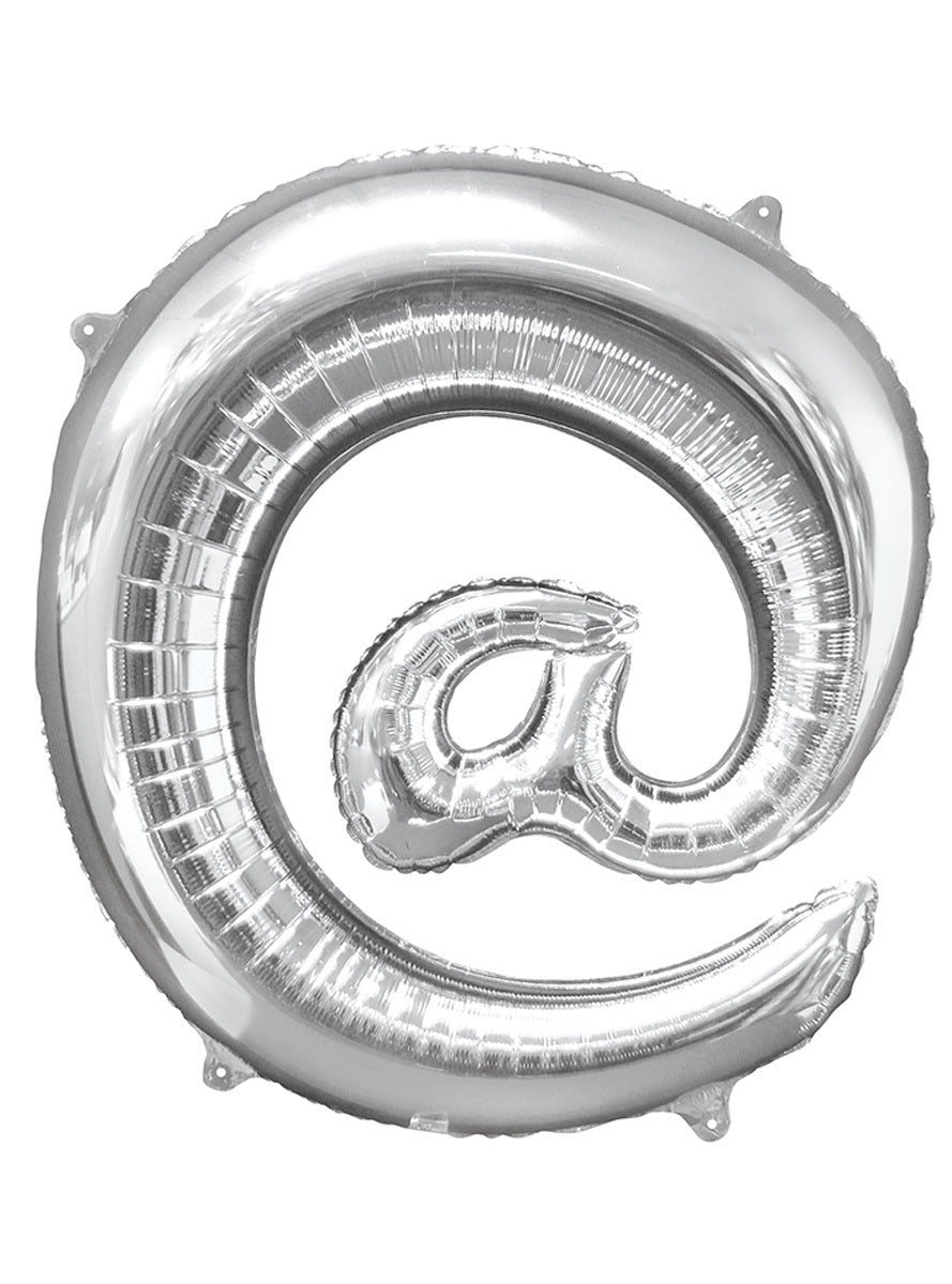 Ballon arrobase argenté (86 cm)