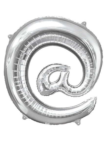 Ballon arrobase argenté (86 cm)