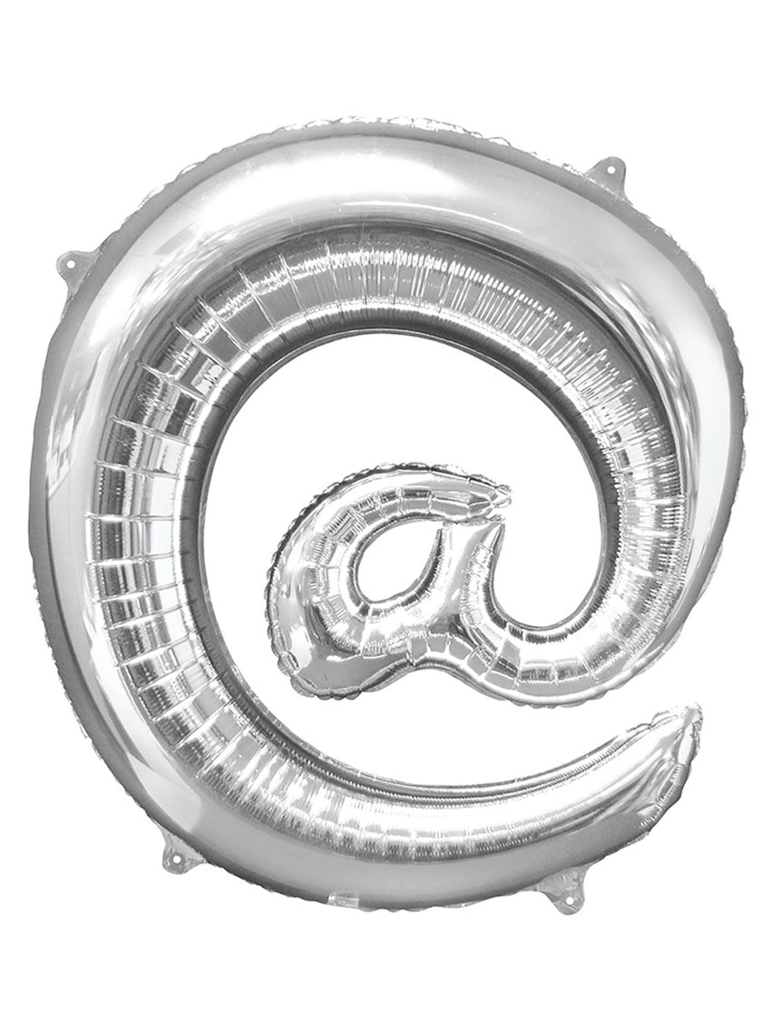 Ballon arrobase argenté (86 cm)