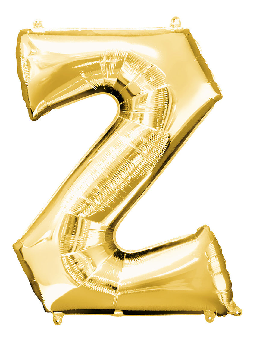 Ballon lettre Z doré (86 cm)