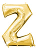 Ballon lettre Z doré (86 cm)