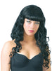 Perruque cheveux bouclés et noire