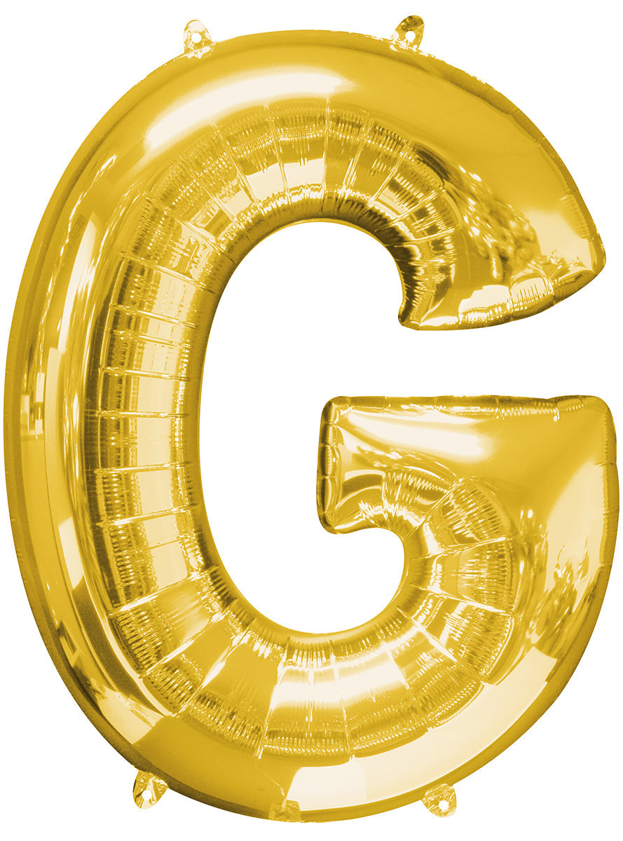 Ballon lettre G doré (86 cm)