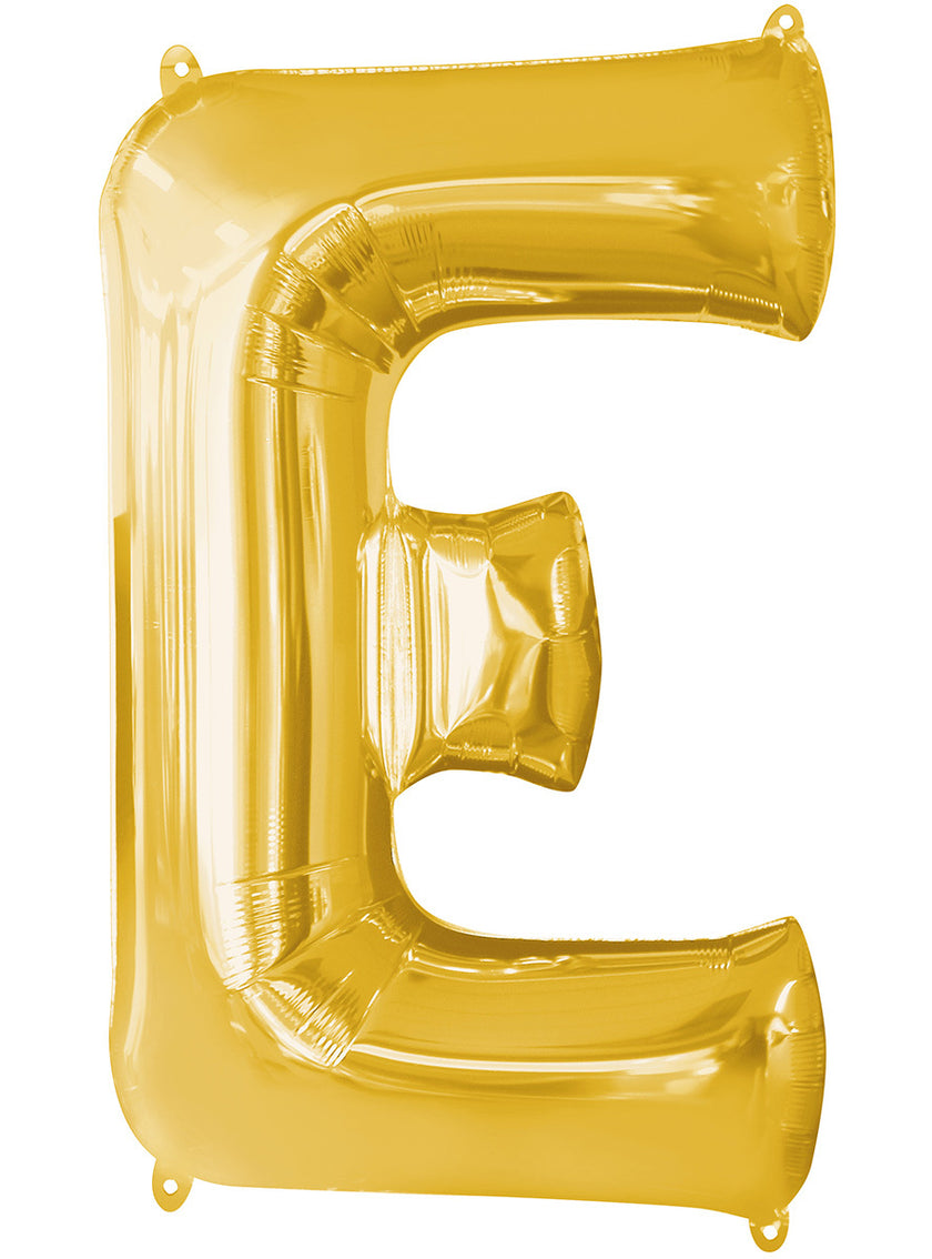 Ballon lettre E doré