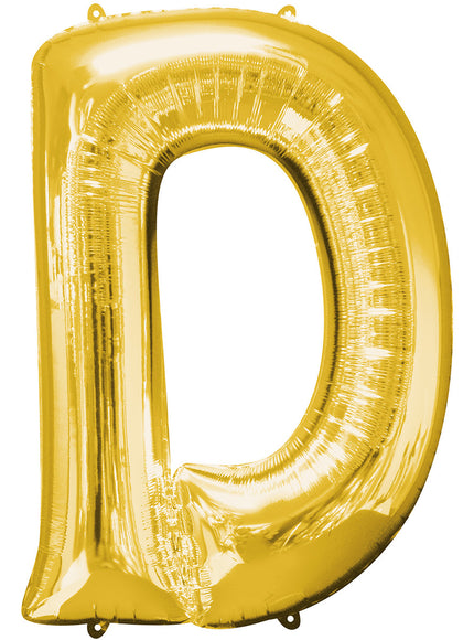 Ballon lettre D doré