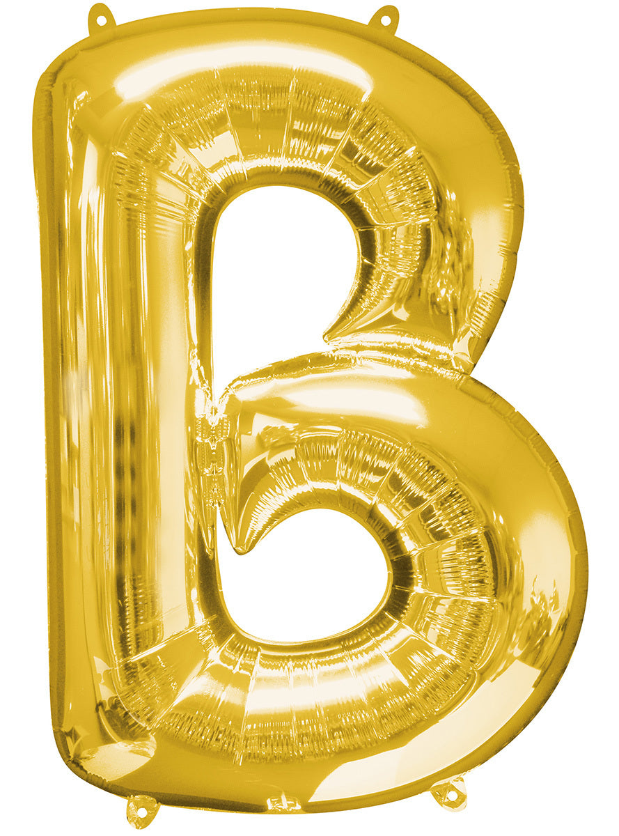 Ballon lettre B doré (86 cm)