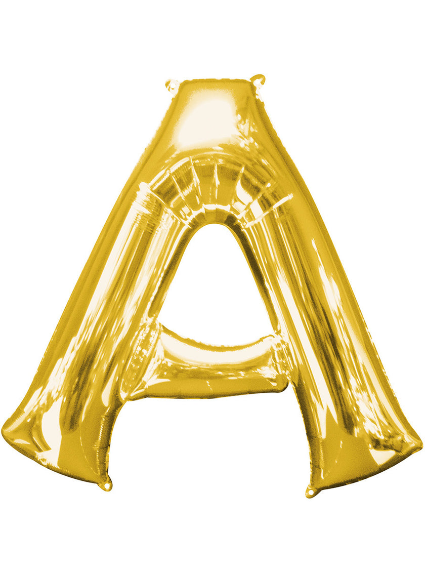 Ballon lettre A doré (86 cm)