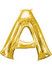 Ballon lettre A doré (86 cm)