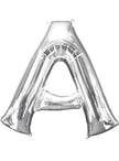 Ballon lettre A argenté (86 cm)