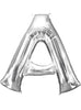 Ballon lettre A argenté (86 cm)