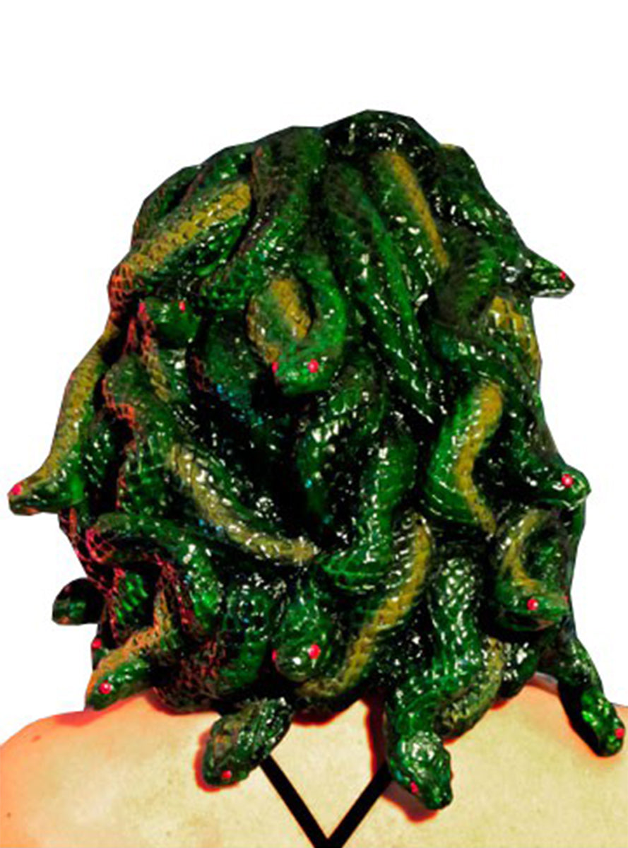 Perruque méduse sculptée