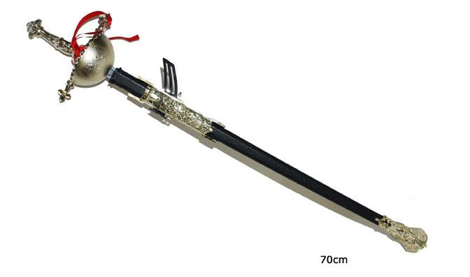 epée & fourreau de mousquetaire 68cm