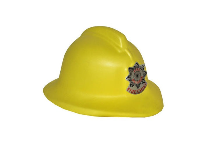 casque de pompier en mousse eva fire chief jaune enfant