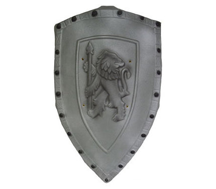 bouclier en mousse lion gris 72x42cm