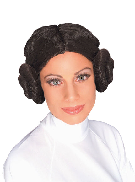 Perruque princesse Leia pour femme