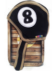 Bonnet boule de billard numéro 8 bébé