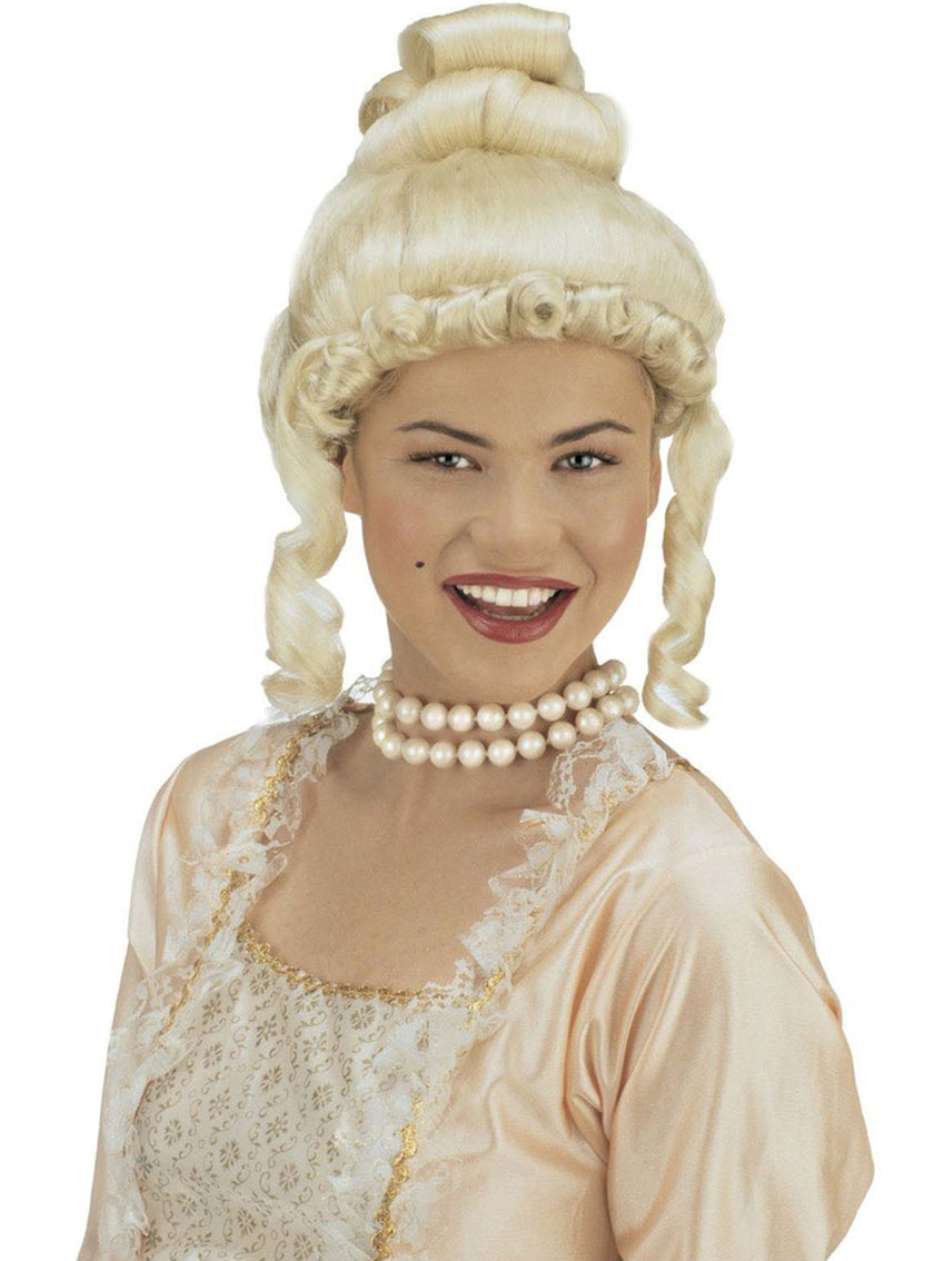 Perruque époque blonde femme