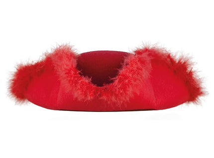 chapeau tricorne majorette rouge adulte