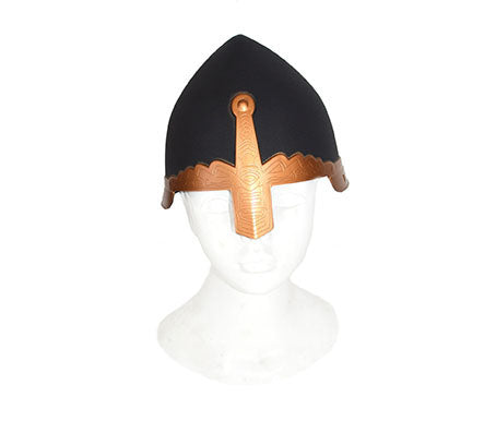 casque de chevalier avec protège nez noir