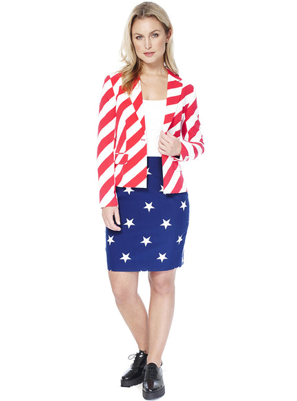 Costume Drapeau USA femme - Opposuits